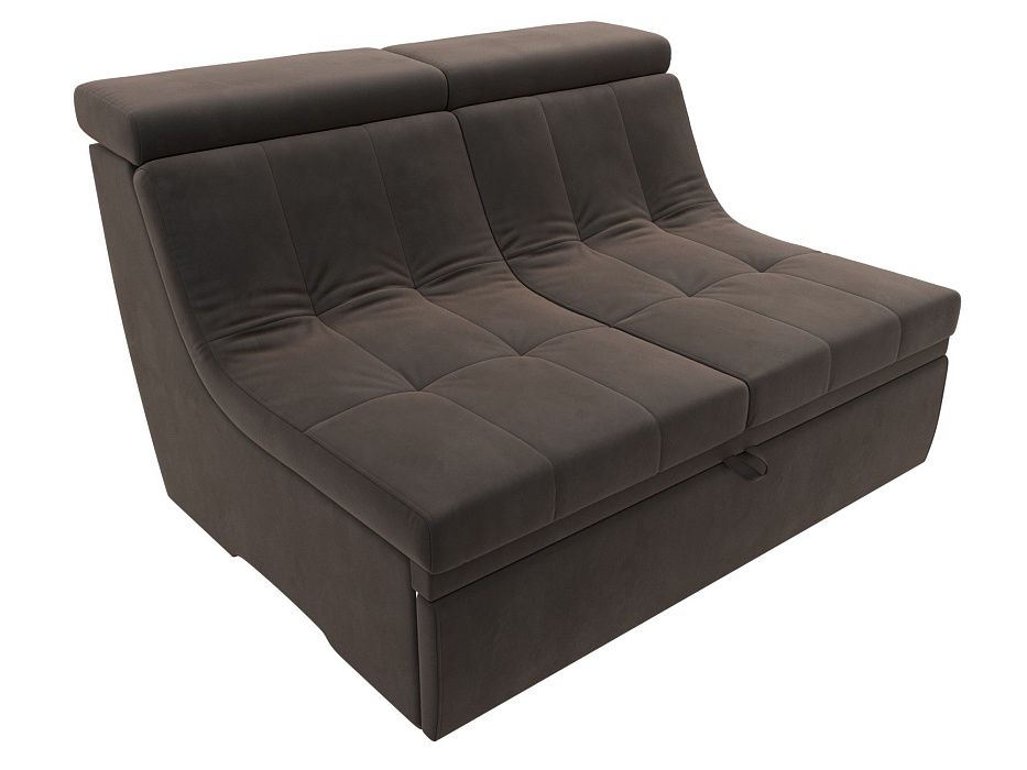 Модуль Холидей Люкс раскладной диван (коричневый)