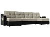 П-образный диван Меркурий (корфу 02\черный)
