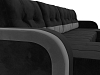 П-образный диван Марсель (черный\серый)